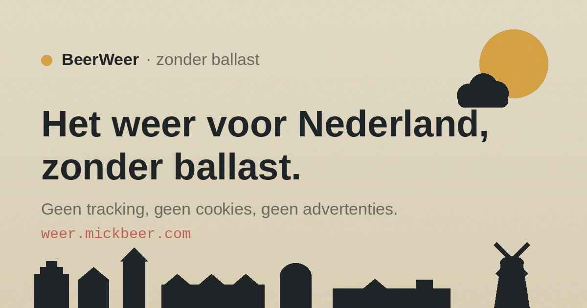 BeerWeer · het weer zonder ballast